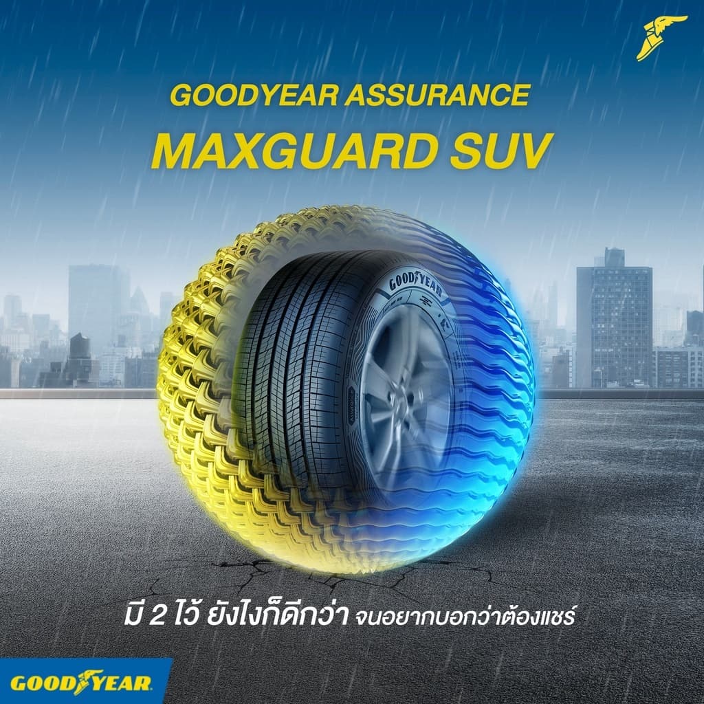 ยางใหม่ Goodyear 245/70 R16 กู้ดเยียร์ รุ่น Maxguard SUV ยางรถยนต์ขอบ16 มีประกันโรงงาน รูปที่ 5