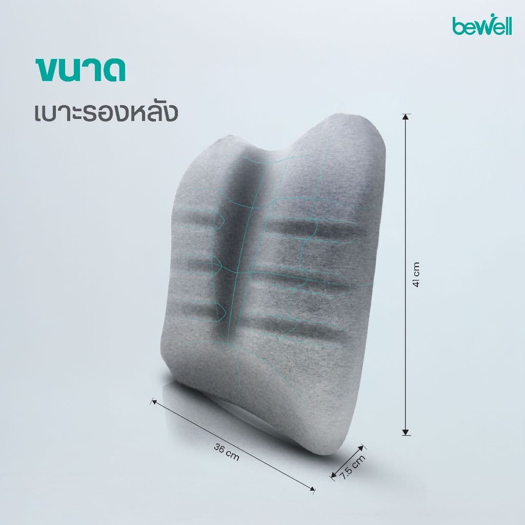 Bewell Ergocushion Series เบาะรองหลัง รองรับหลังได้ดีกว่าเดิม พัฒนาร่วมกับนักกายภาพ รูปที่ 8