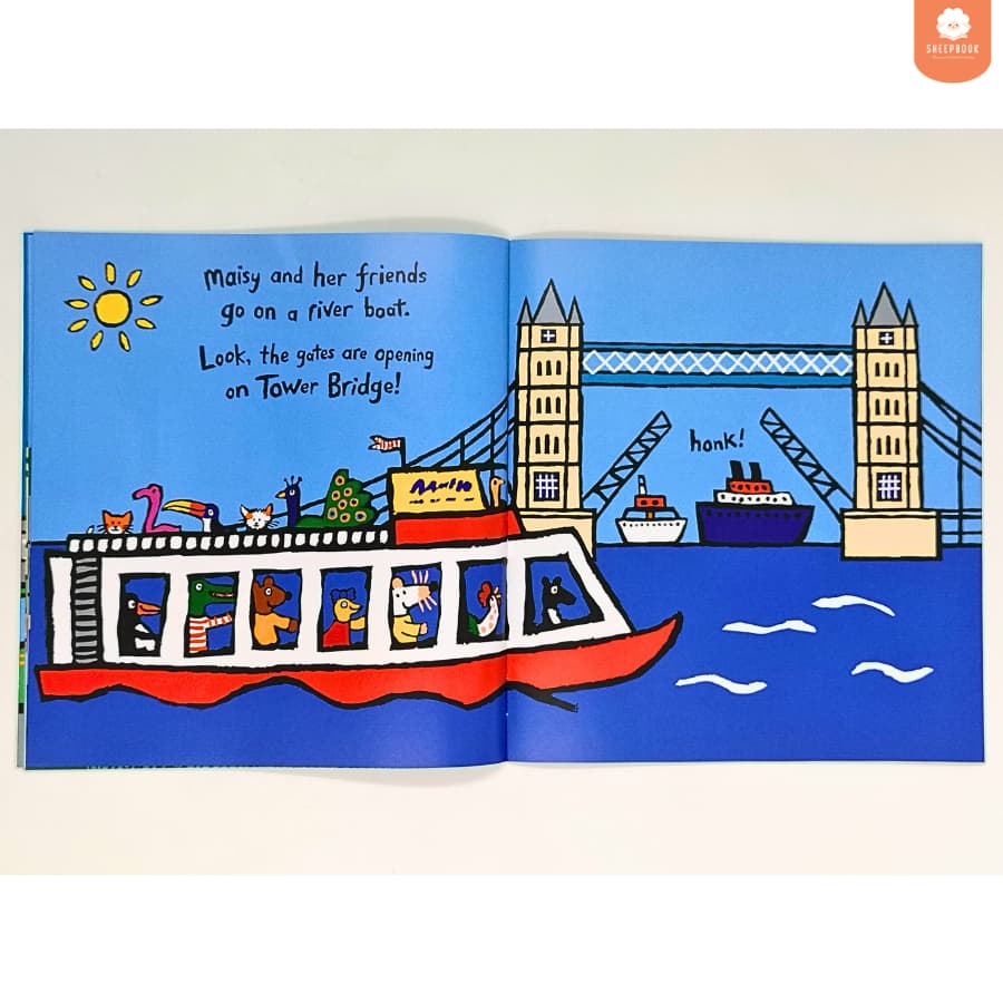 นิทานปกอ่อน Maisy Goes to London สีสันสดใส E4F4 รูปที่ 7