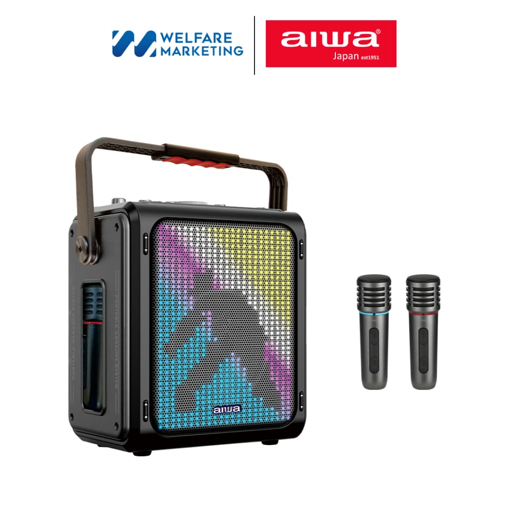 AIWA AW-B880K Karaoke Bluetooth Speaker ลำโพงบลูทูธพกพาคาราโอเกะ รูปที่ 1