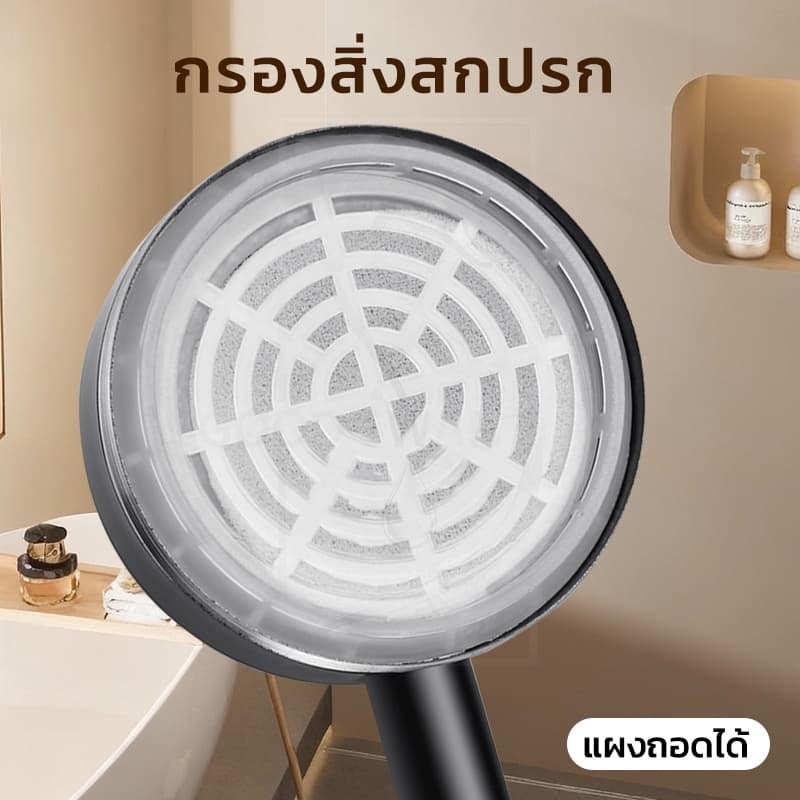GOOD SWAN ฝักบัวอาบน้ำครบชุด พร้อมฉีดชำระ ติดตั้งง่าย ทนทาน ส่งถึงไว รูปที่ 5