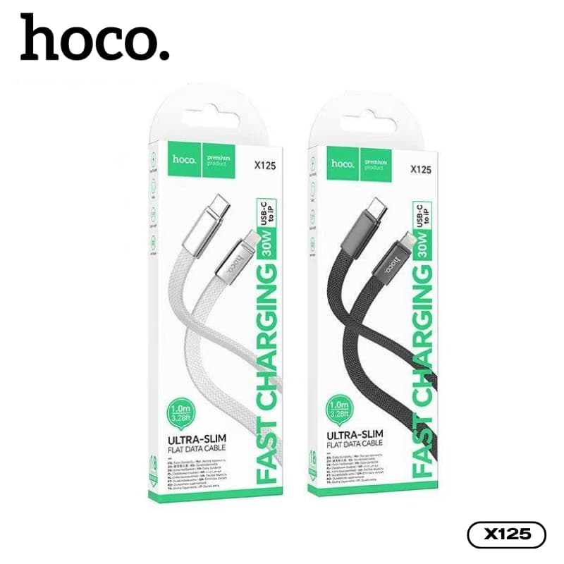 สายชาร์จเร็ว+ส่งข้อมูล ชาร์จเร็ว 60W HOCO X125 TC-TC/TC-iOS สายไนลอนถักยาว 1 เมตร Ultra-Slim บางเบา ทนทาน รูปที่ 9