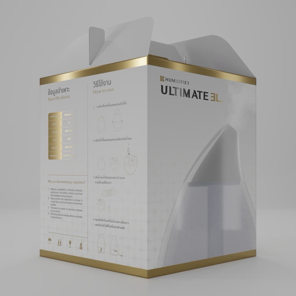 |K-Pop Aroma|ของแท้ ดูแลตลอดชีพ‼ควันเยอะ Ultimate 3Lเครื่องพ่นไอน้ำอโรม่า เพิ่มความชื้น หอมฟุ้งในบ้าน น้ำมันหอมระเหย รูปที่ 7