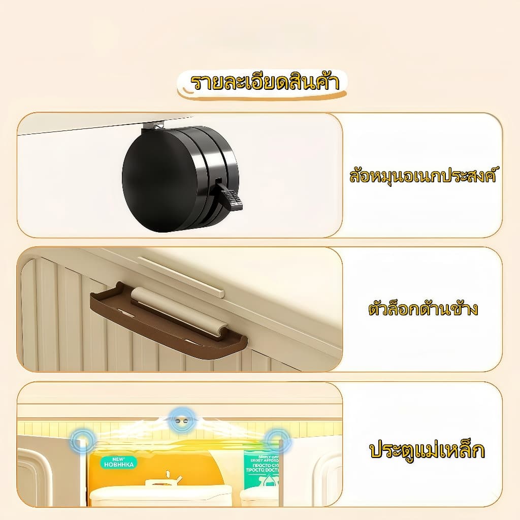 อัปเกรดใหม่เอี่ยม ตู้เสื้อผ้าเด็ก ปราศจากฟอร์มาลดีไฮด์ ตู้เสื้อผ้า ตู้เก็บของ กันฝุ่นและกันน้ำ ความจุใหญ รูปที่ 8