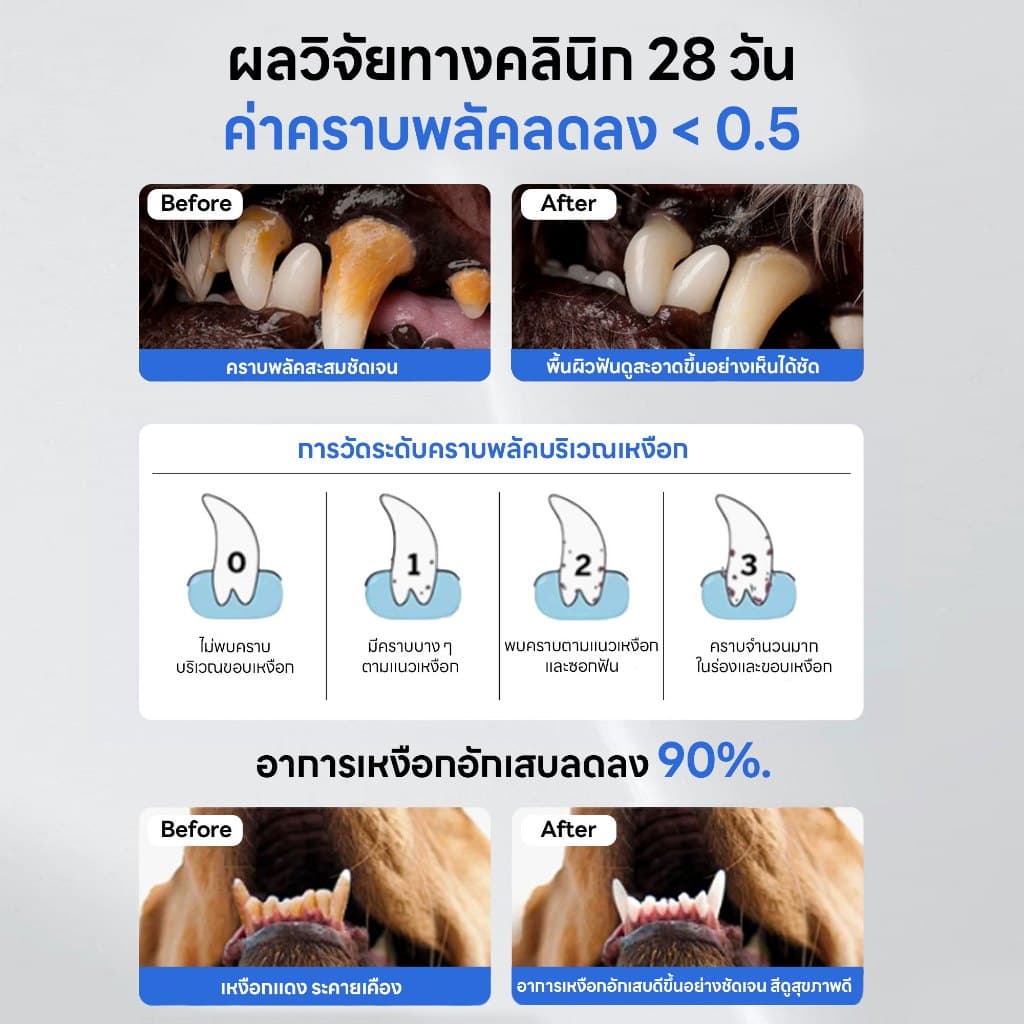 yoyo pet : VET CARE PET TOOTHPASTE | ยาสีฟันสัตว์เลี้ยง กลิ่นไก่ สำหรับสุนัขและแมว สูตรอ่อนโยน ปากสะอาด หอมสดชื่น รูปที่ 8
