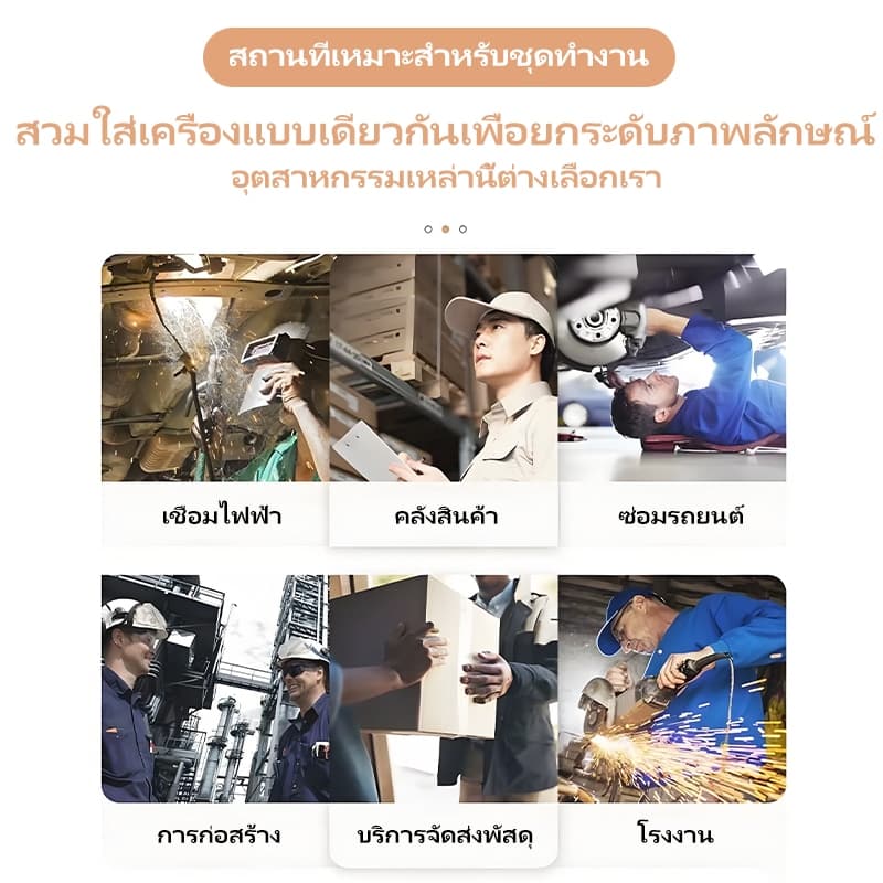 SY10 เสื้อช่าง เสื้อช็อป เสื้อทำงาน ผ้าเวสปอยท์ ซิปอก สาบปิดซ่อน แถบสะท้อนแสงหลัง แขน กระดุมทองเหลือง รูปที่ 8