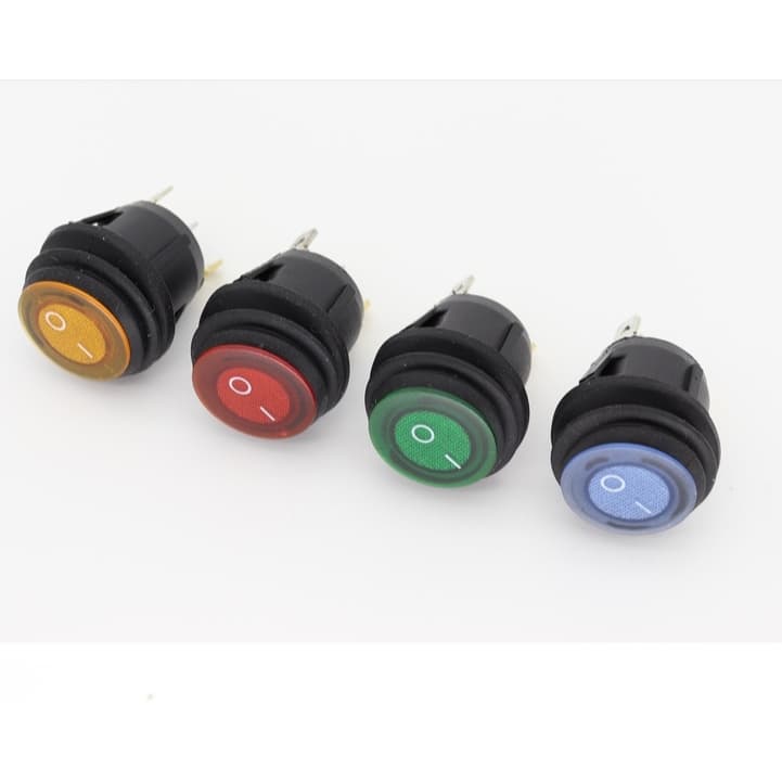 สวิท สวิต สวิทช์ กลม กันน้ำ DC 12V 20A รุ่น KCD2 3ขา มีไฟ LED 20mm. ใช้กับไฟ DC 12V มีไฟ LED แสดงสถานะการเปิดปิด รูปที่ 3