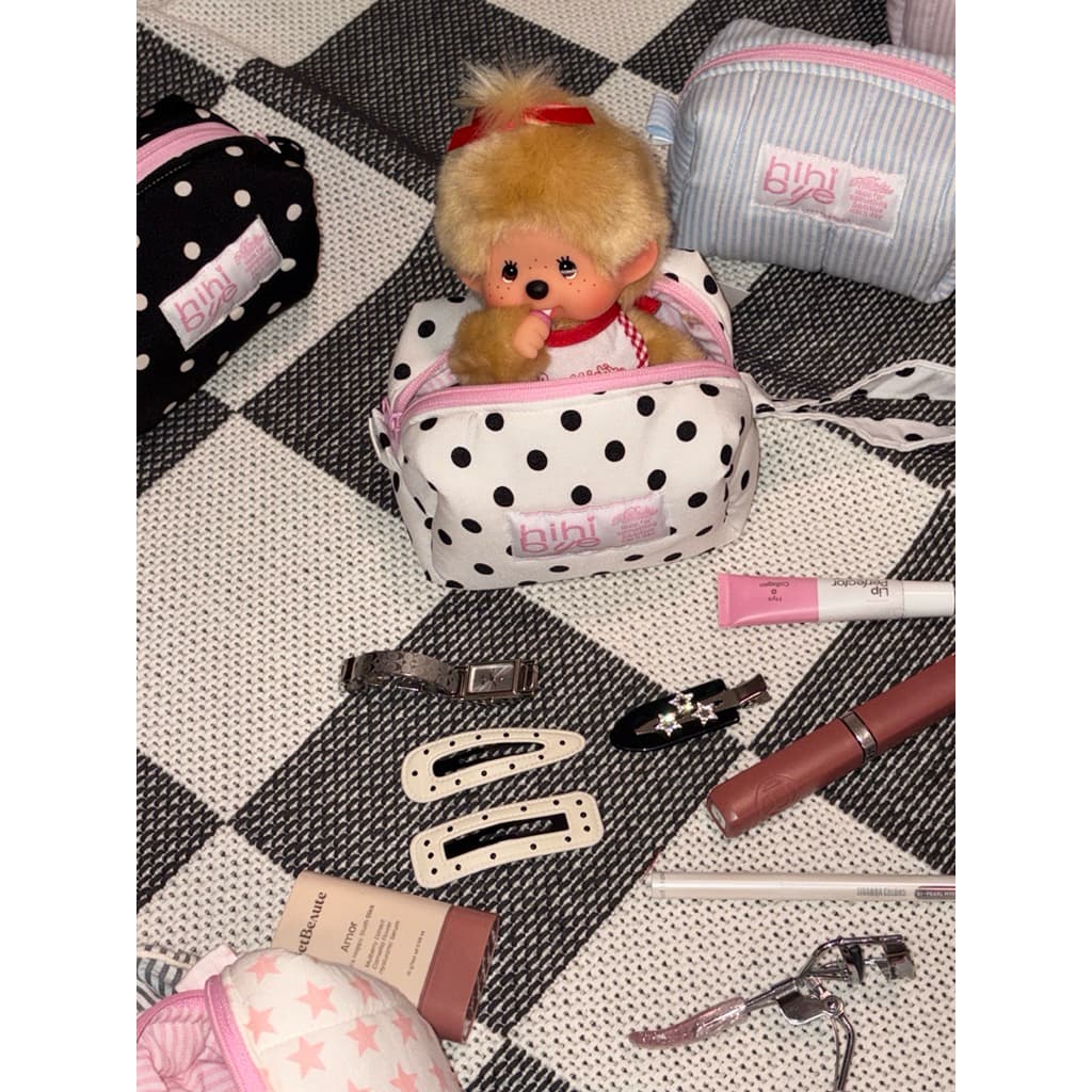 Hihibye mini fluffy pouch bag รูปที่ 6