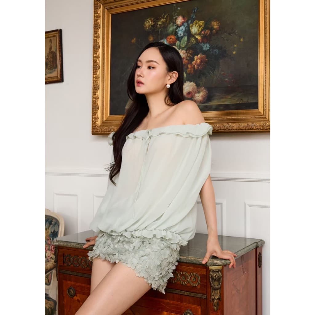 Fabrique.co - Rosy Posie Skirt กระโปรงสััน กระโปรฃ กระโปรงผู้หญิง กระโปรงออกงาน รูปที่ 6