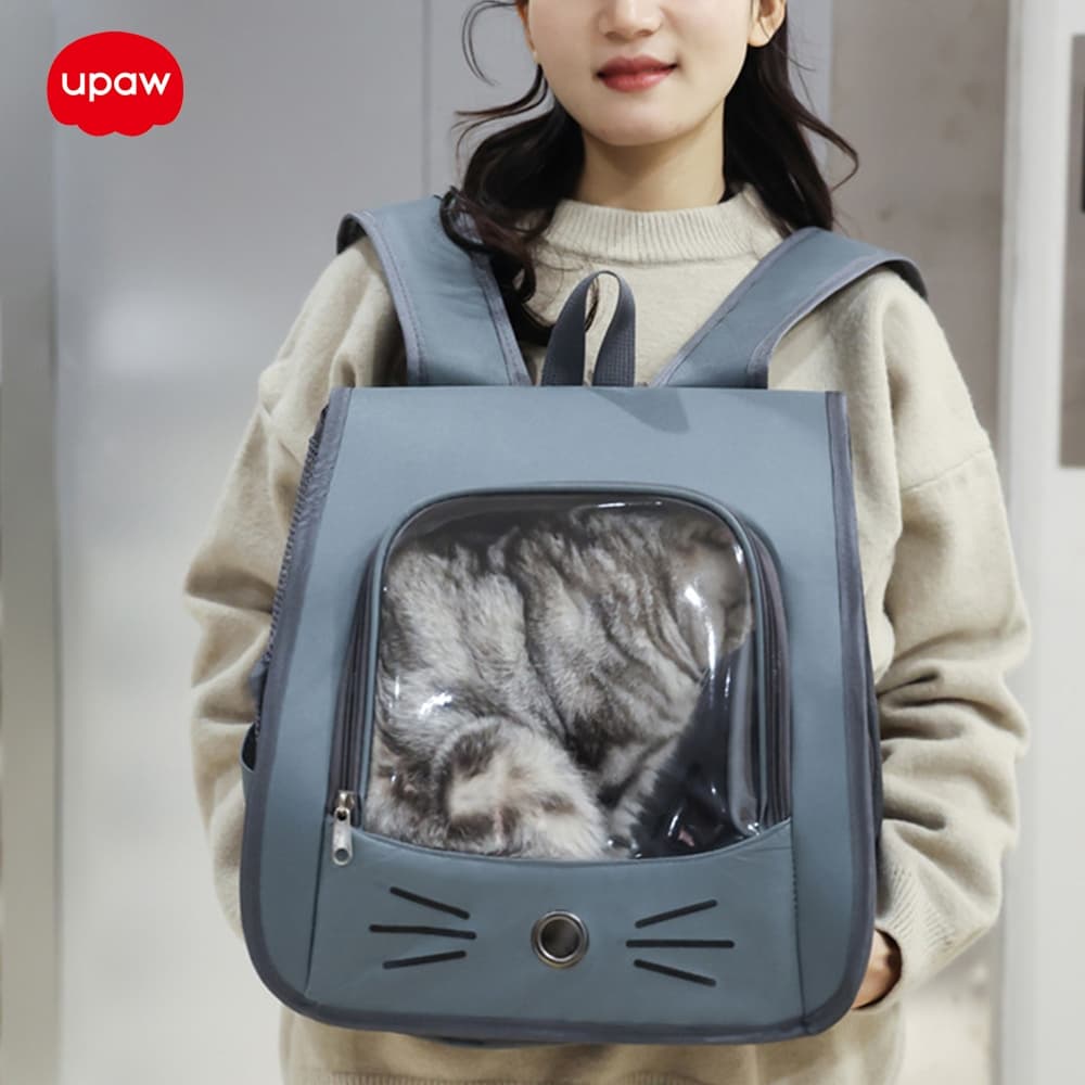 15kg กระเป๋าเป้แคทแพ็คกระเป๋าแมวพกพาแบบพับเก็บได้, รถเข็นสัตว์เลี้ยง，กล่องเดินทางสำหรับสัตว์เลี้ยง，สัตว์เลี้ยงออกไป รูปที่ 9
