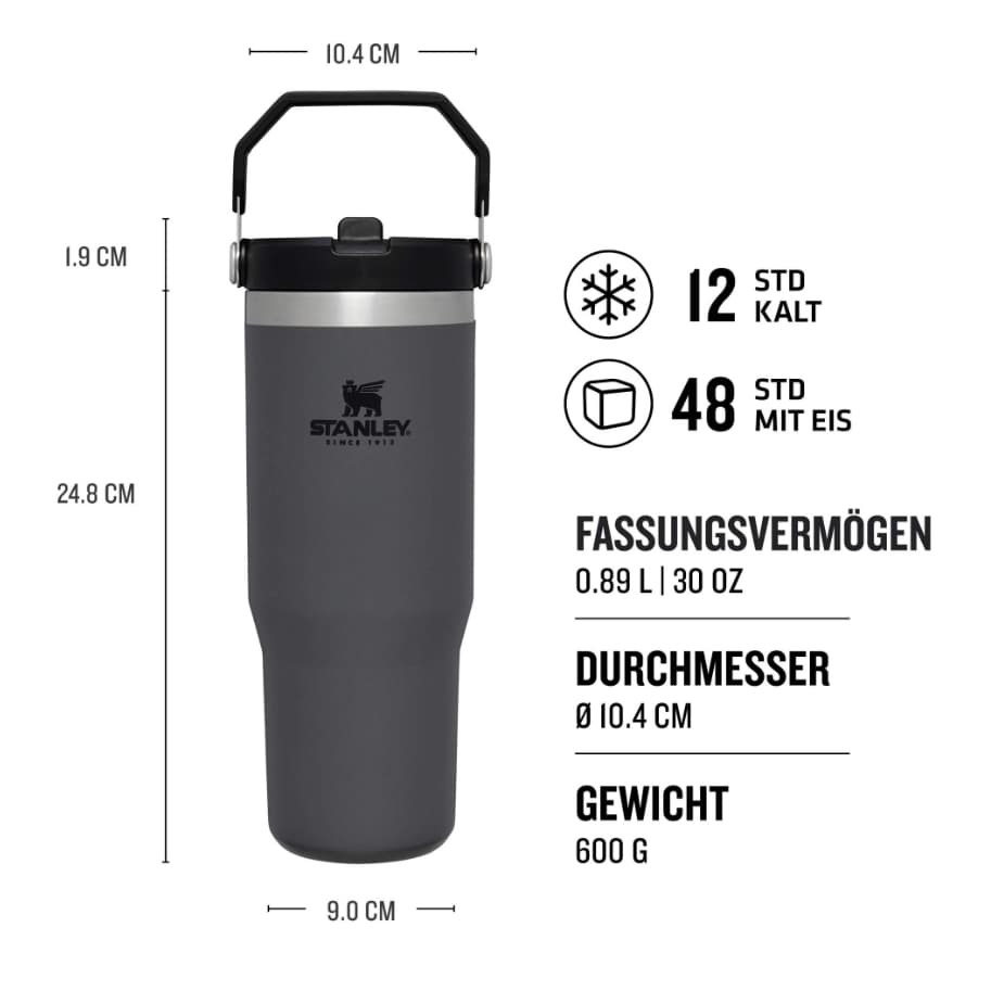 ของแท้จากแบรนด์𝕊TANLEYแก้ว ICEFLOW FLIP STRAW TUMBLER | สแดนเลย์ 30 OZ 1 ปี สามารถ ตรวจสอบได้ เลบไดระบบ รูปที่ 3