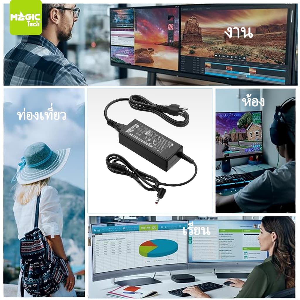 Adapter N/B FOR ACER 19V 3.42A MAGICTECH รูปที่ 8