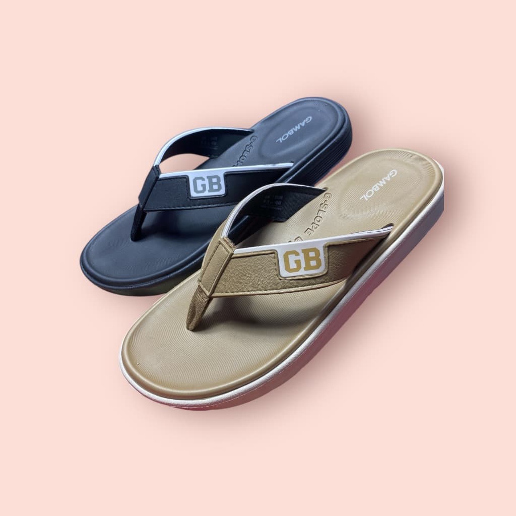 GAMBOLรองเท้าแตะหนีบรุ่นGM41145siez40-44สีดำ/ครีม/น้ำตาล/เทาเข้ม รูปที่ 6