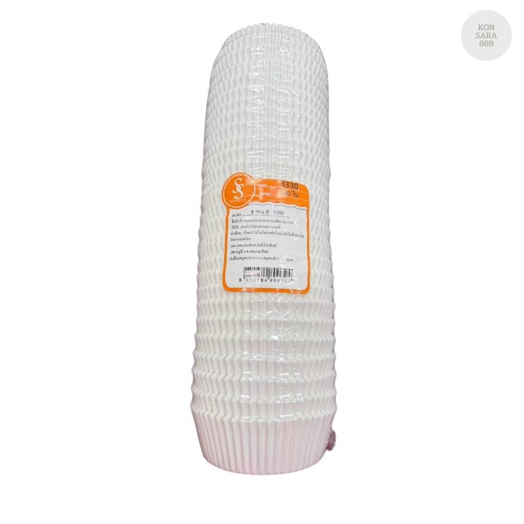 กระทงกระดาษ S&S สีขาว 3330 บรรจุ 800 ใบ 800394 รูปที่ 1