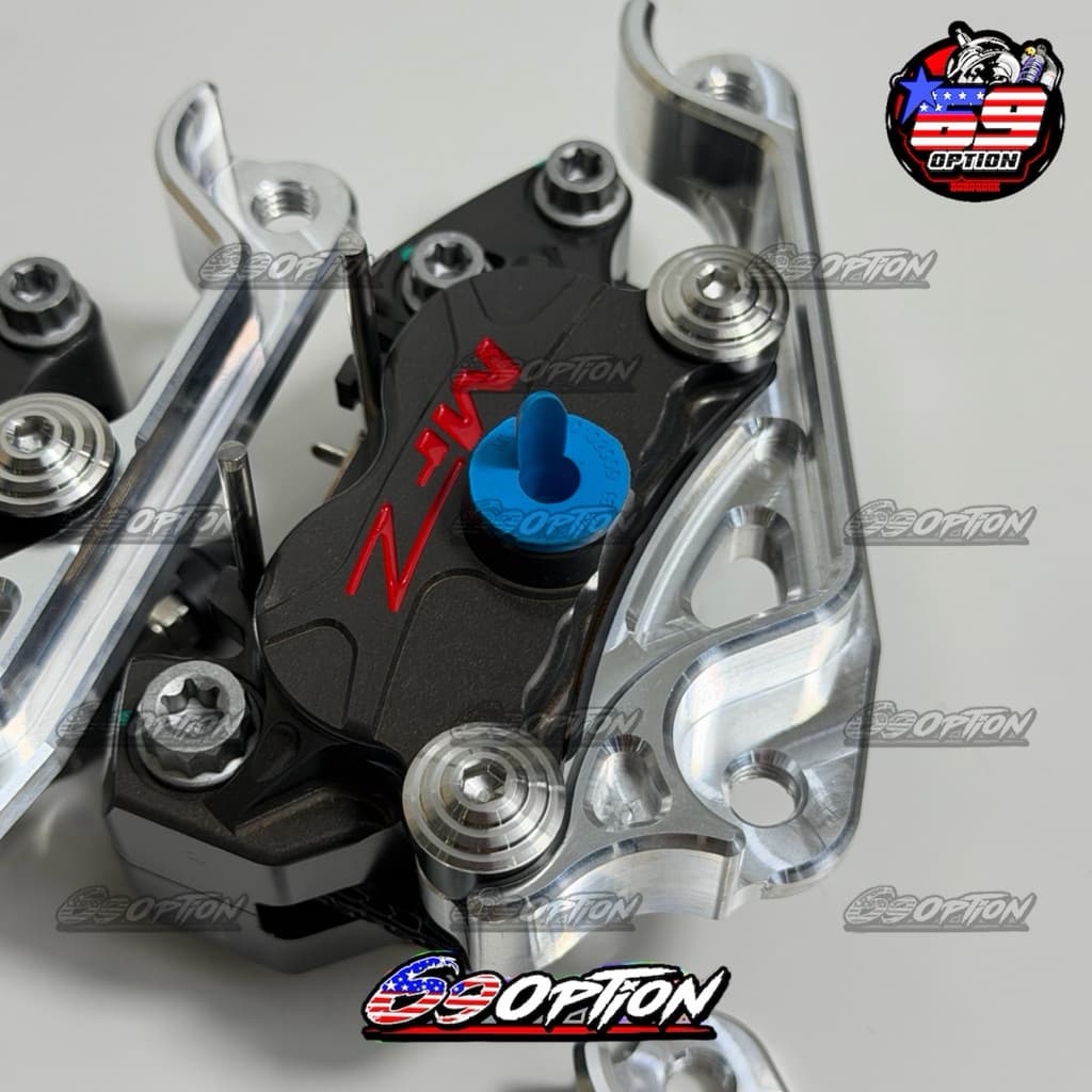 ขาจับปั้มแมลงสาป MFZ Brembo ของเวฟ125iบังลม ขนาดจาน200/220มิล งานกลึงมือเข้ารูปทุกจุด รูปที่ 5