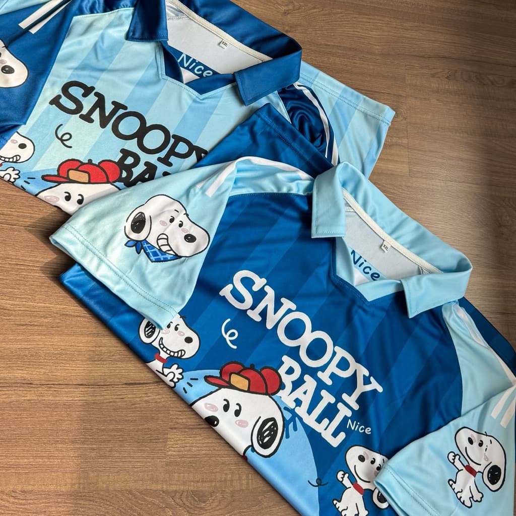 เสื้อยืดโอเวอร์ไซส์ Jersey ลายสนูปปี้ QL รูปที่ 4