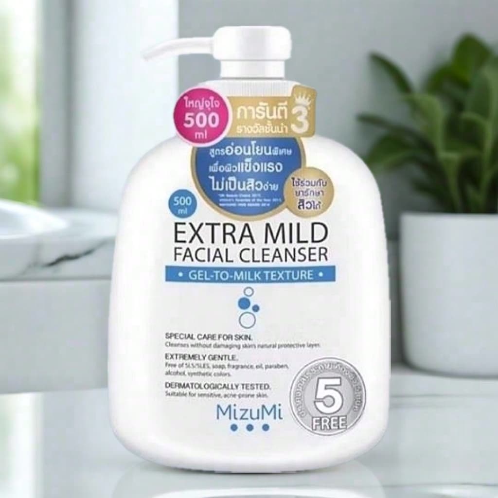 /มีไลฟ์ เจลล้างหน้า Mizumi Extra Mild Facial Cleanser มิซึมิ สูตรอ่อนโยนพิเศษ ล้างหน้า รูปที่ 6