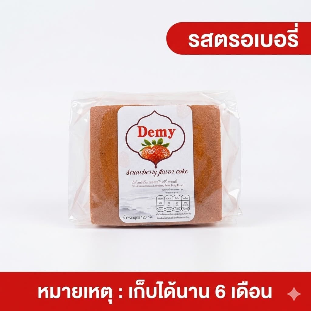 6 ห่อ ขนมเค้กไข่ใต้หวัน เค้กไต้หวัน เลข อย.ไทย หอมนุ่ม ขนาด 120 กรัม Ranli ของกินเล่น ขนมทานเล่น มีให้เลือกหลากรส รูปที่ 8