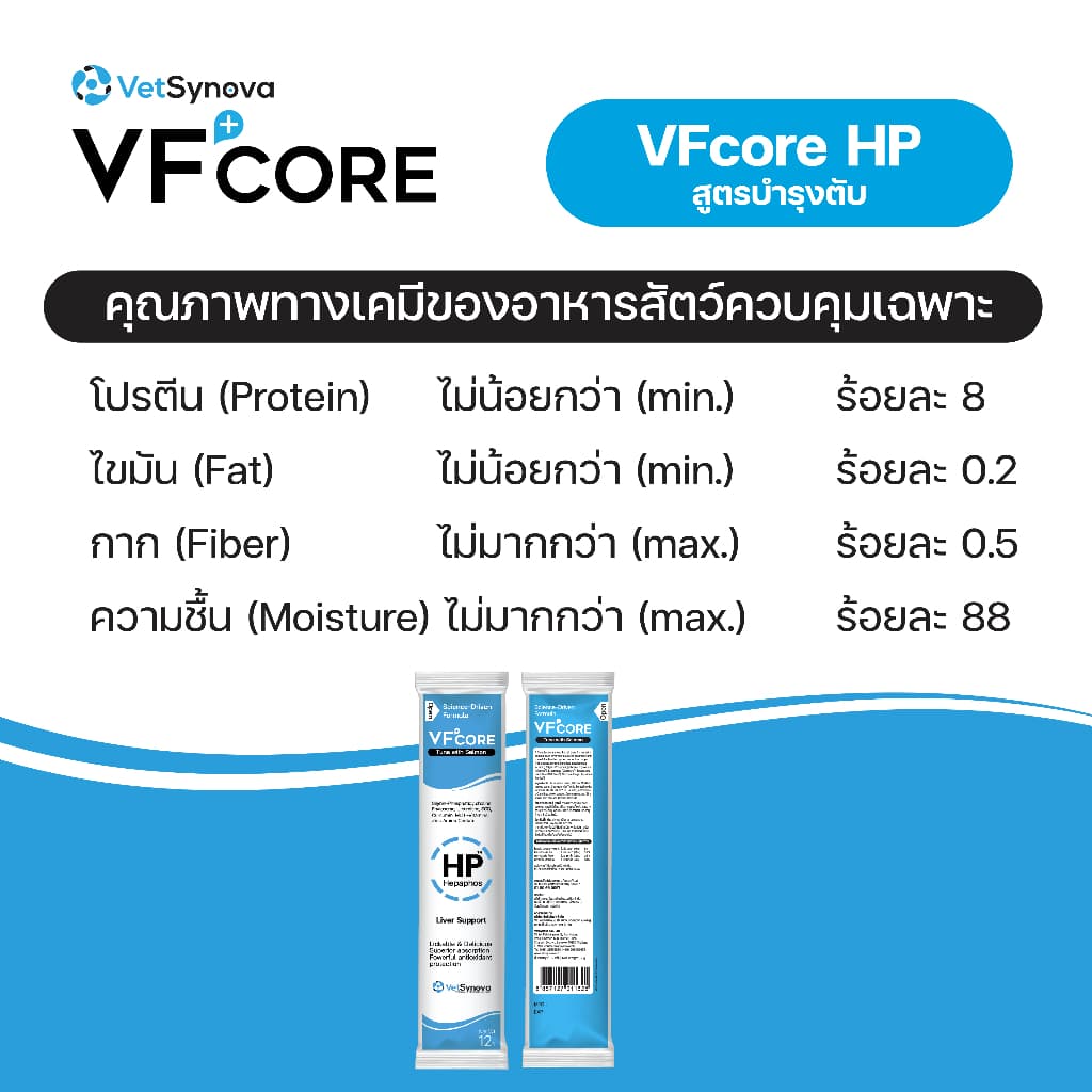 VFcore HP วิตามินแมวเลีย สูตรบำรุงตับ รูปที่ 5
