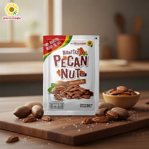พีแคนอบเกลือ ขนาด 20 กรัม Rosted Pecan with salt 20 g. รูปที่ 4