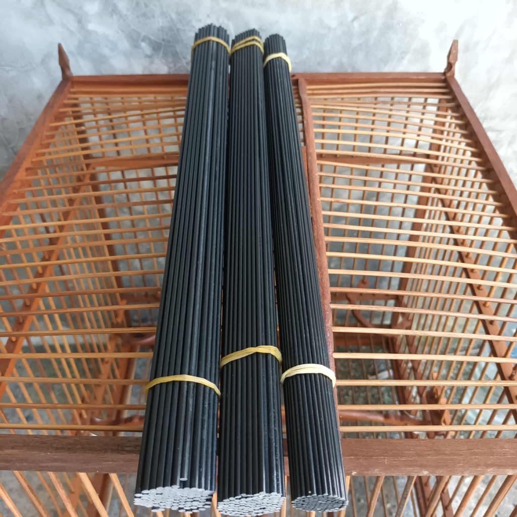 ซี่กรงนก 2.0/2.5/3.0 มิล ยาว 21 นิ้ว สีดำซี่เรซิน ซี่ไฟเบอร รูปที่ 3