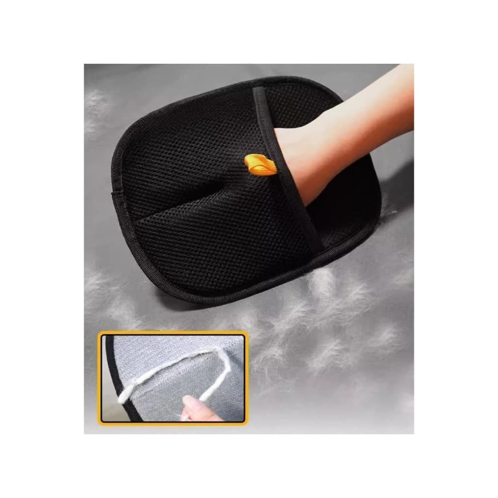 AL-1375 ถุงมือรูดขนสัตว์เลี้ยง ถุงมือแปรงขน แปรงกำจัดขนสำหรับใช้ในบ้าน Touch Pet the hair รูปที่ 4