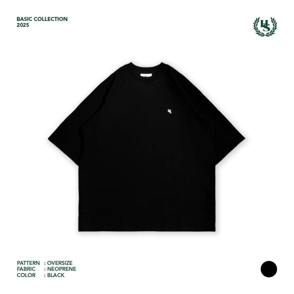 Highschool Basic Collection : Relax Comfy Neoprene slopesleeve Oversize เสื้อโอเวอร์ไซส์ - TPB06839 รูปที่ 6