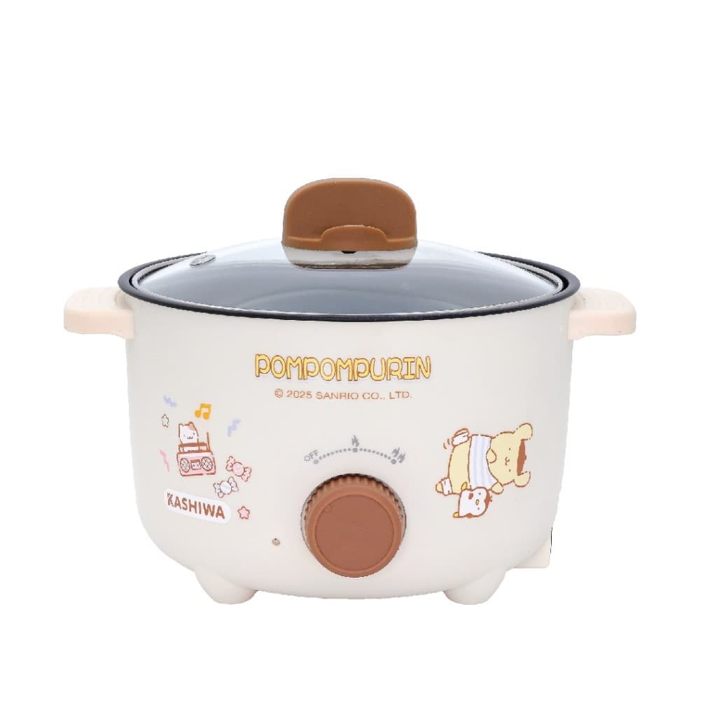 Sanrio หม้อต้มไฟฟ้า รุ่น KW-132 ลาย POMPOMPURIN ปี 2025 ขนาด 1.3 ลิตร กำลังไฟ 600 วัตต์ รูปที่ 1