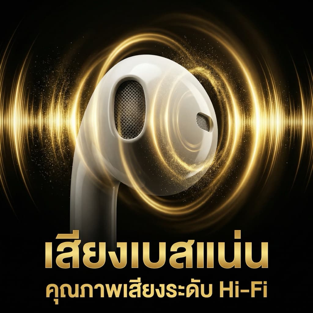 หูฟังไม่ต้องใช้บลูทูธ เสียงดี มีไมโครโฟนในตัว อินเตอร์เฟซ Typec ฟซสายฟ้า สำหรับ ios Android รูปที่ 2