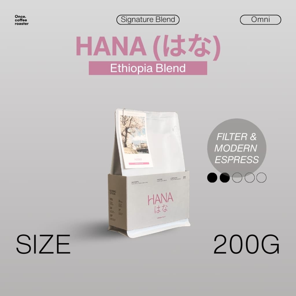 เมล็ด Hana Ethiopia Blend Omni คั่วอ่อนถึงกลาง รูปที่ 1