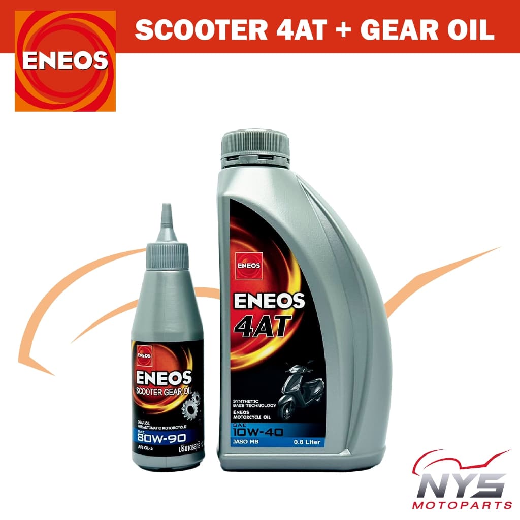 ENEOS 4AT MB 10W-40 ขนาด0.8L น้ำมันเครื่อง/น้ำมันเฟืองท้าย ENEOS SCOOTER GEAR OIL 0.12Lสำหรับจักรยานยนต์4จังหวะออโตเมติก รูปที่ 1
