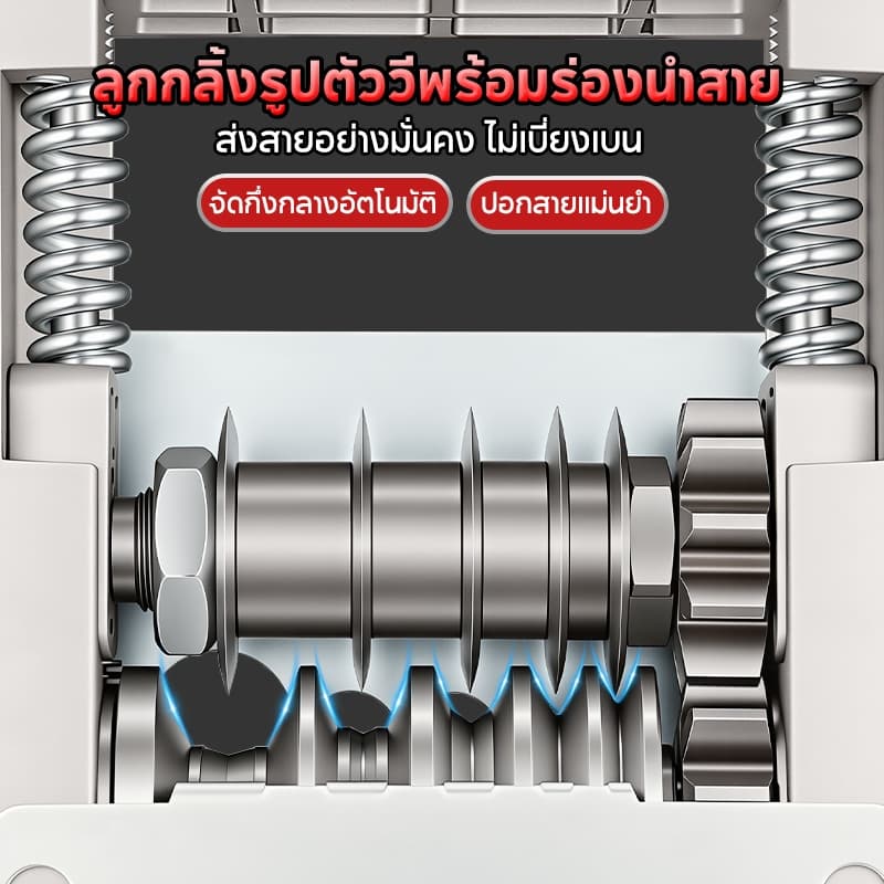 SOARFLY เครื่องปอกสาย เครื่องปอกสายไฟ6รูไฟด้วยตนเอง5ใบมีด ปอดสายได้1-17มิล สายเคเบิลแบบถอดได้ ไฟทองแดง สายไฟ รูปที่ 4