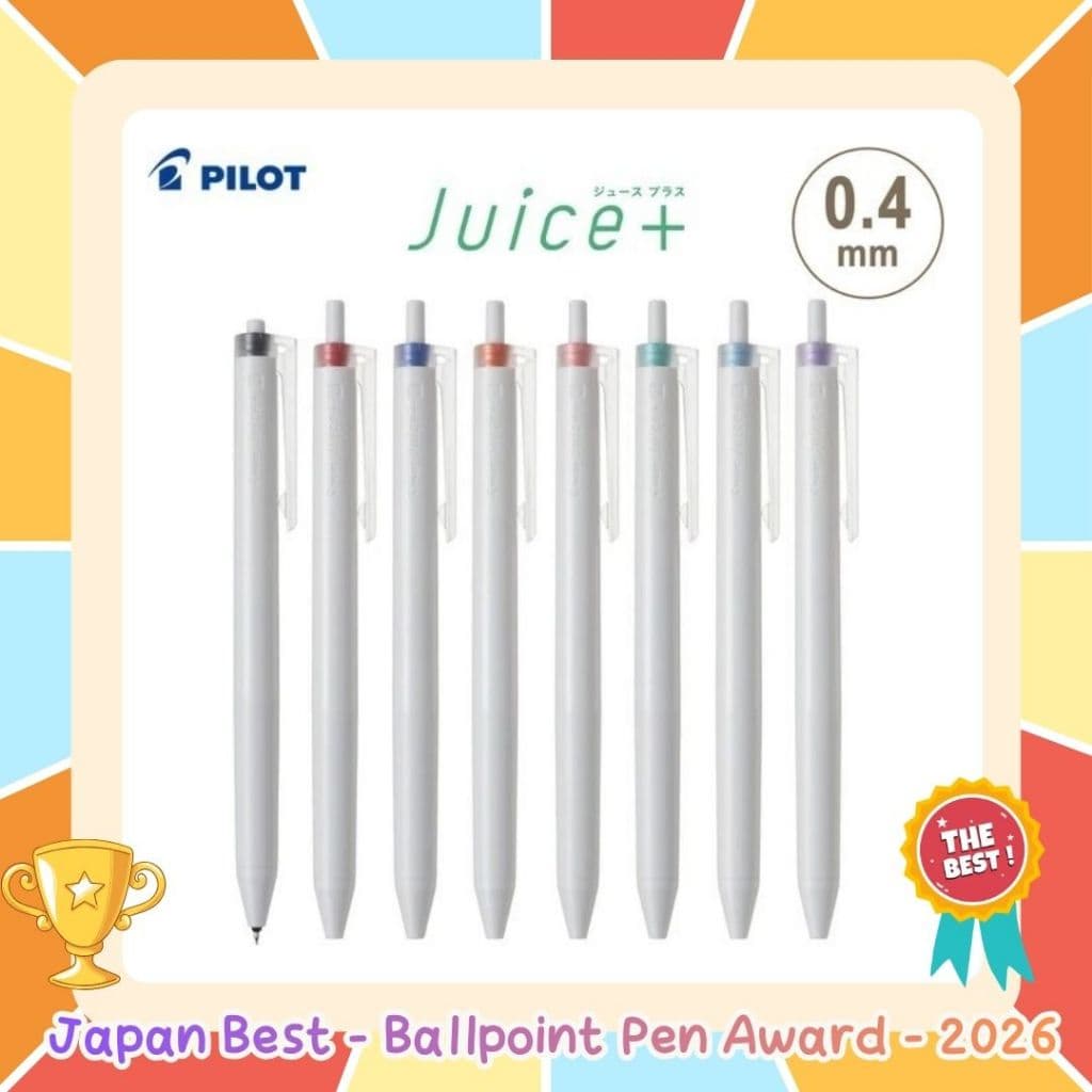 Pilot Juice+ Synergy Tip ปากกาหมึกเจล 0.4 มม. LJL-14 ปากกาหัวแหลม ปากกาเจล ด้ามสีขาว รูปที่ 1