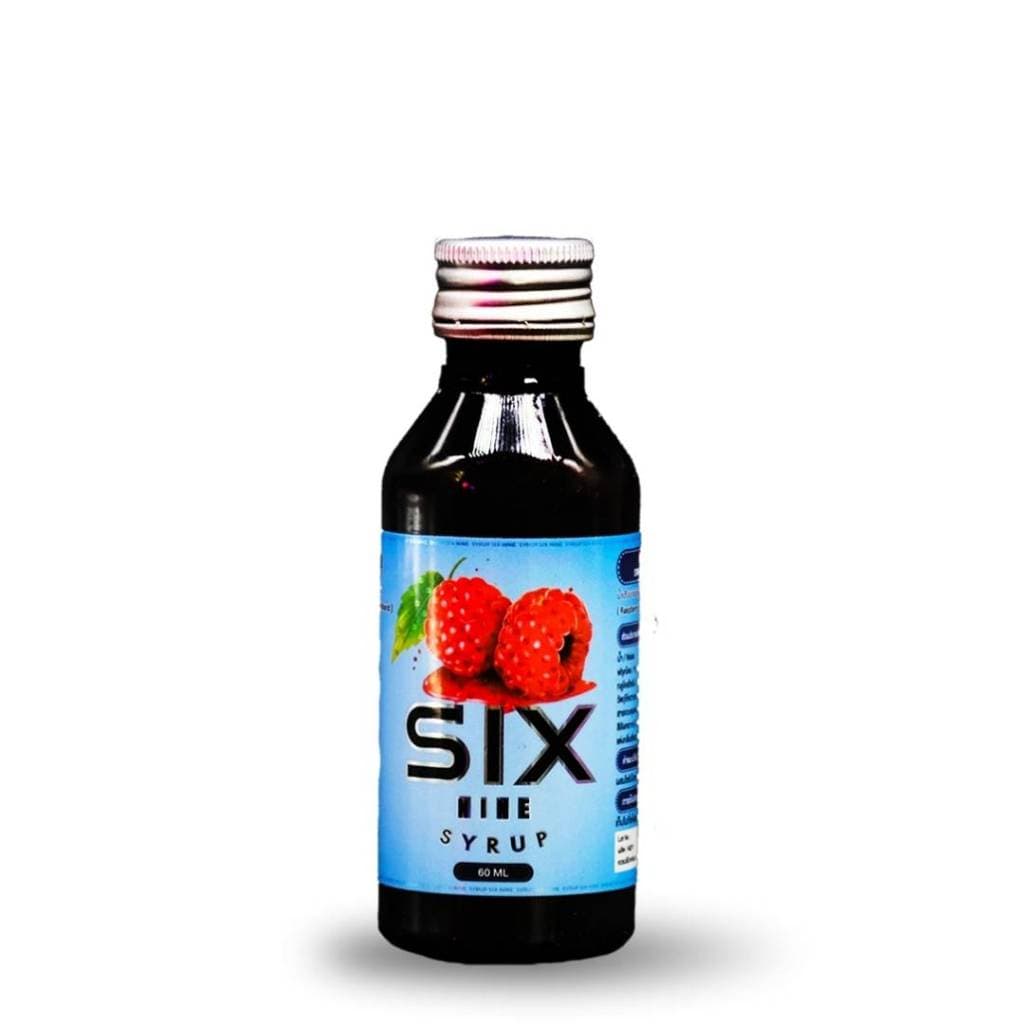 Six Nine Syrup 3 ขวด ฝาแดง ฝาเทา ไซรัป น้ำเชื่อม น้ำหวาน ชนิดเข้มข้น กลิ่นราสเบอร์รี่ รูปที่ 3