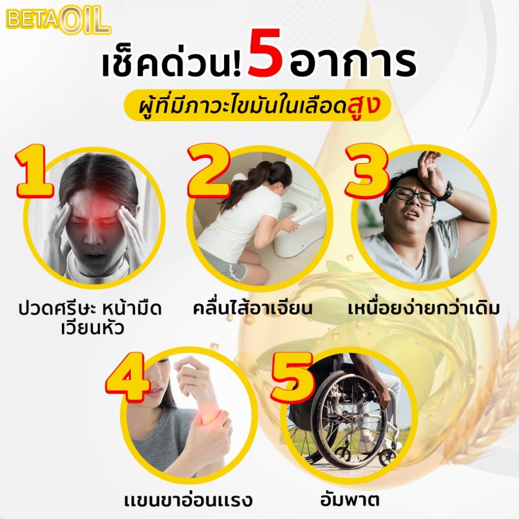 ซื้อ 1 แถม 1 Beta Oil เบต้าออยล์ ลดไขมันในเลือด ลดคอเลสเตอรอล บำรุงหัวใจ ดูแลหลอดเลือด ระบบไหลเวียนโลหิต รูปที่ 4