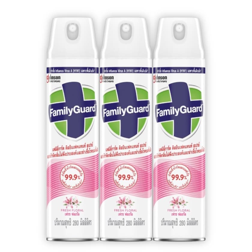 Family Guard Disinfectant Spray Fresh Floral 280ml Pack 3 รูปที่ 3