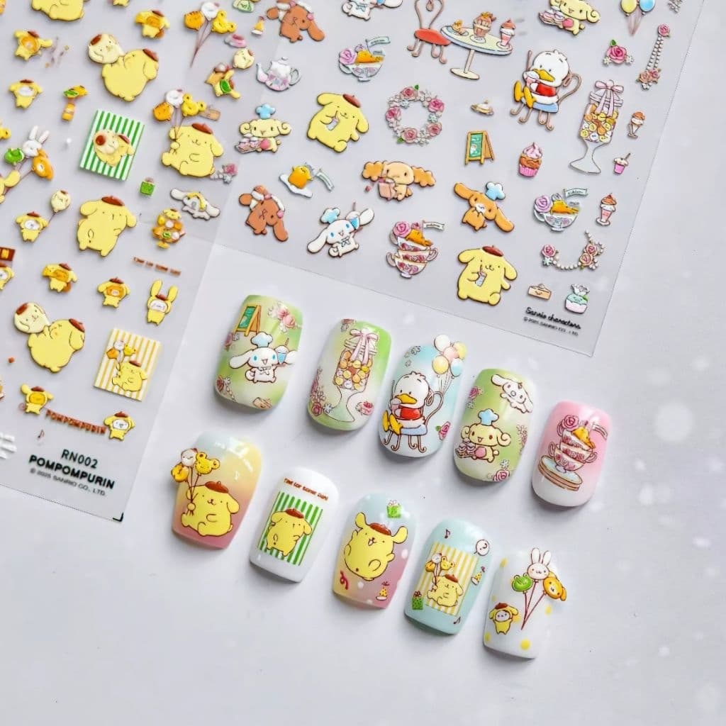 จากไทย!! สติกเกอร์ติดเล็บ สติกเกอร์ลายนูน สติกเกอร์ 5D ลายSanrio Tomoni สติกเกอร์ตกแต่ง ติดโทรศัพท์สิ่งของน่ารัก รูปที่ 9