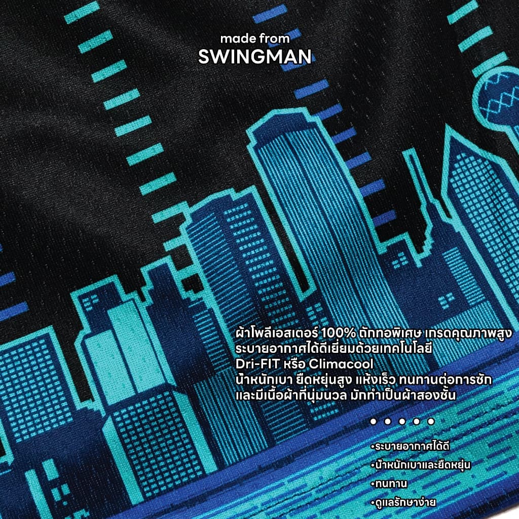 กางเกงกีฬา กางเกงบาสขาสั้น Badz Xero LUKA Mavericks City Edition รูปที่ 3