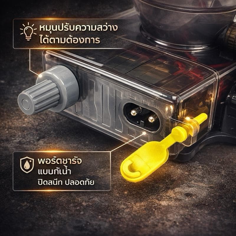 ไฟฉายคาดหัว MP-710 แบต 9000mAh ไฟแรง 800W ปรับได้ 3 แสง กันน้ำ ส่องไกล รูปที่ 3