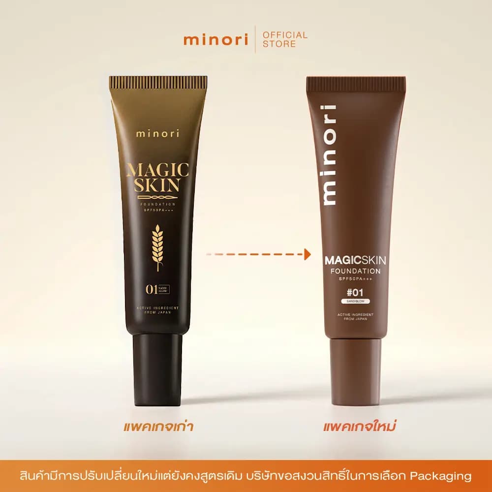 มิโนริ Magic Skin 4in1 รวม รองพื้น ไพรเมอร์ กันแดด เซรั่ม ไว้ในหลอดเดียว รูปที่ 2