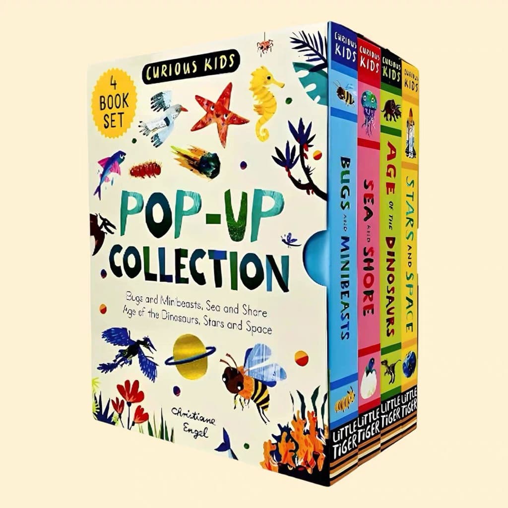 หนังสือชุด Curious Kids หนังสือนิทานเสริมความรู้ภาษาอังกฤษแบบ Pop-up – ไดโนเสาร์ อวกาศ ทะเล แมลง รูปที่ 3