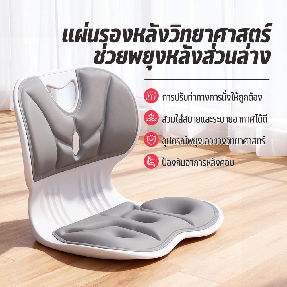 เบาะรองนั่ง เบาะสุขภาพ เบาะรองนั่งแก้สรีระ มีให้เลือก 4 สี ปรับท่าทางการนั่งของคุณ นั่งนานไม่เมื่อย การปลอบโยน รูปที่ 2