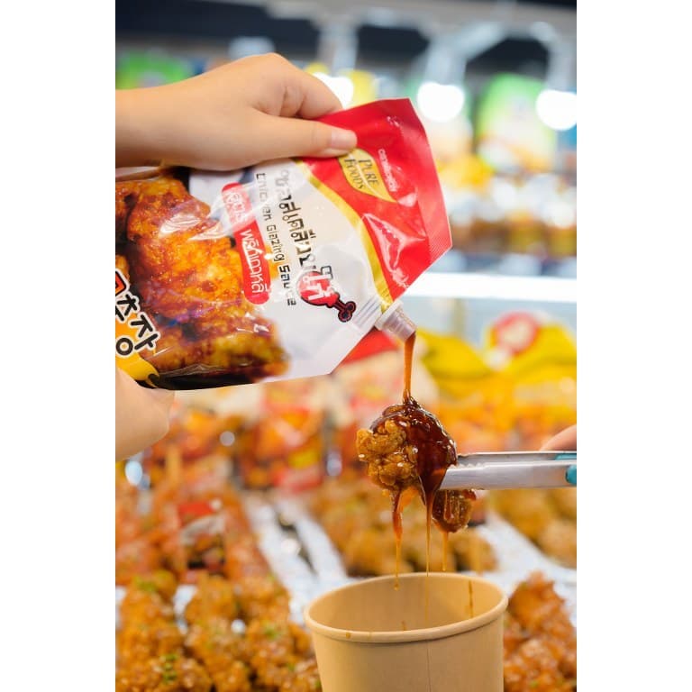 ซอสเคลือบไก่สูตรพริกเกาหลี 1000g ตรา เพียวฟู้ดส์ มีฮาลาล ซอสเกาหลี Chicken glazing รูปที่ 4