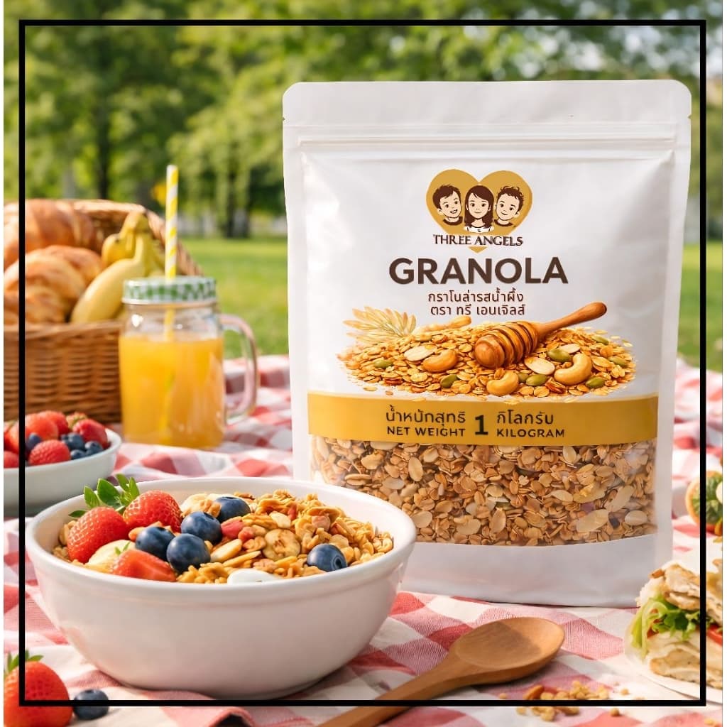 กราโนลา Granola | Best Price & Fast Shipping | Original & Chocolate | 250g-1kg | Three Angels Brand รูปที่ 8