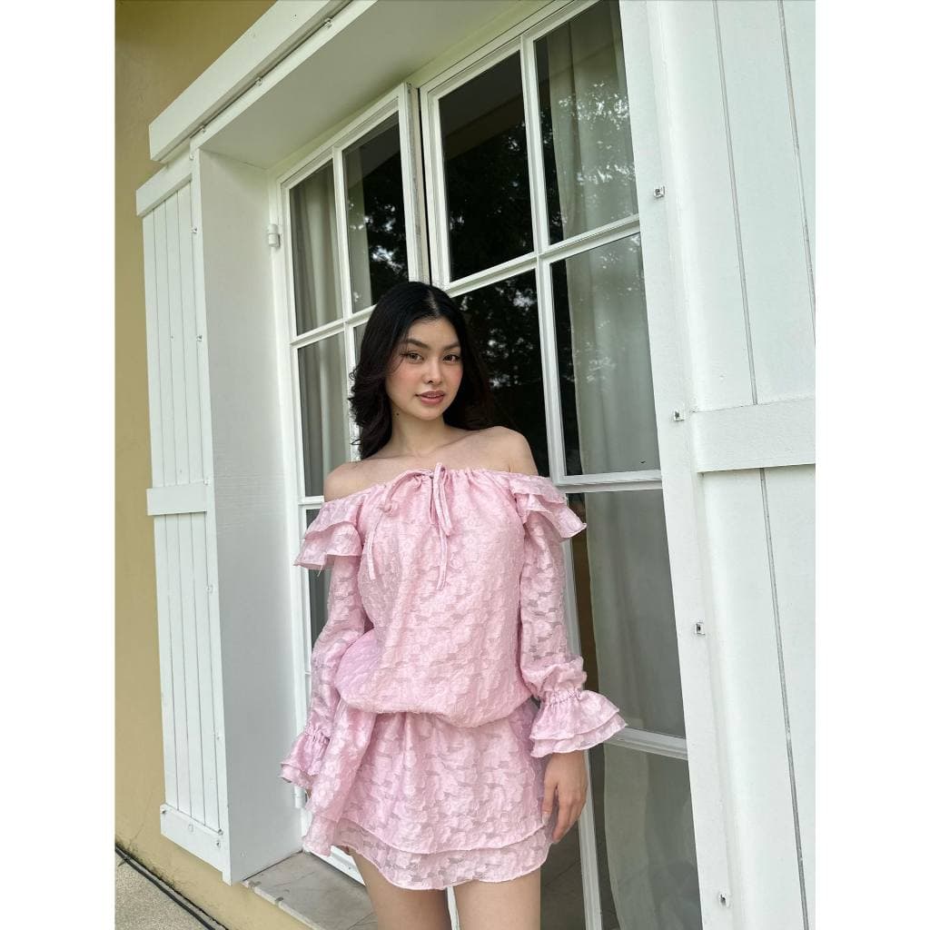 เดรสปาดไหล่mini dress รูปที่ 8