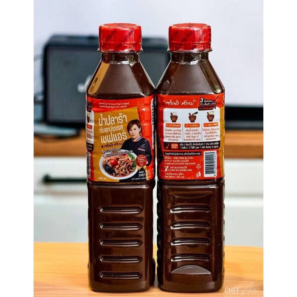 น้ำปลาร้า Chef Air - เชฟแอร์ 400ml. #แซ่บนัวตัวแม่ หอม-นัว-โหน่ง ในขวดเดียว มาตรฐานส่งออก อย 60-2-02562-6-0069 รูปที่ 9