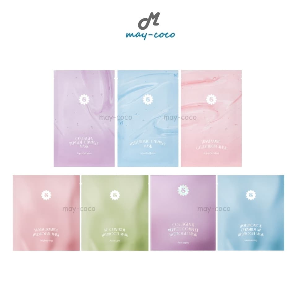 ถูก/แท้/มีไลฟ์ มาสก์ Supermom Aqua Gel/Hydrogel Mask ซุปเปอร์มัม แผ่นมาสก์ บำรุงผิวหน้า หน้าฉ่ำ ชุ่มชื้น กระจ่างใส รูปที่ 1