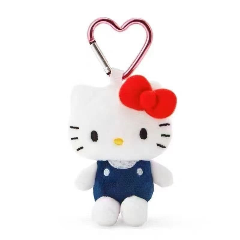 sanrio พวงกุญแจ พวงกุญแจตุ๊กดา พวงกุญแจหัวใจ พวงกุญแจห้อยกระเป๋า จี้ตุ๊กตาปุ่มรักมินิ รูปที่ 2