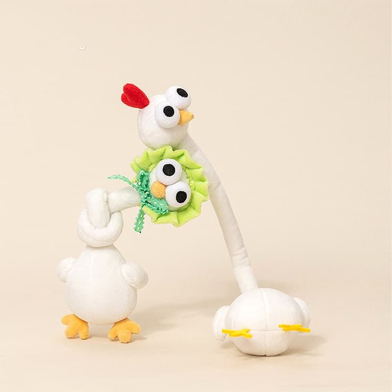 Kiki ตุ๊กตานุ่มแปลกประหลาด คอยาว ตกแต่งกระเป๋า พวงกุญแจ น่ารัก ของขวัญวันเกิดสำหรับสาว 40cm รูปที่ 3