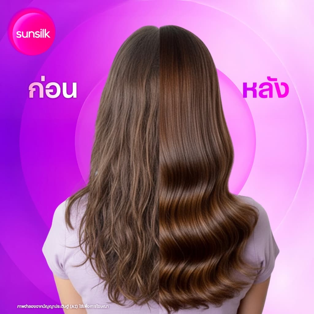 ใหม่ !! ซันซิล แชมพู + ครีมนวด เบาวน์ซี่ บิ๊กแฮร์ 350มล.+320มล. x1 รูปที่ 6